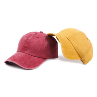 Gorra de Béisbol Retro Estilo Desgastado con Efecto Descolorido por el Sol, Personalizable con su Logotipo