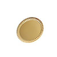 Assiettes jetables en carton gris épais de la série Laser Gold pour barbecue moyen-oriental, style moderne minimaliste, origine Zhejiang