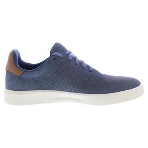 Scarpe da Uomo Cole Haan Grand Crosscourt Daily Blu Cina in Nabuk con Suola Avorio - Product Image 2