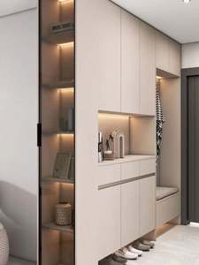 Modern Minimalist Home Economy <b>Storage</b> Shelf <b>Shoe</b> Cabinet with Drawer - Product Image 2