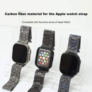 Correa de Reloj de Fibra de Carbono Resistente al Sudor y Transpirable, Resistente al Desgaste y a la Decoloración, Apta para iPhone <span class=keywords><strong>Watch</strong></span> <span class=keywords><strong>Ultra</strong></span> - Product Image 4