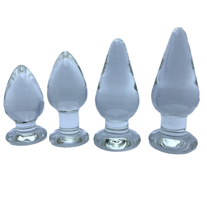 Dildo en verre lisse pour hommes/femmes, masseur de <span class=keywords><strong>la</strong></span> <span class=keywords><strong>prostate</strong></span>, point G, jouet sexuel anal - Product Image 1