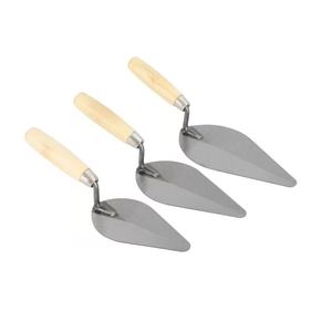 Dingyue truelle de maçonnerie à manche en bois professionnel avec lame en acier inoxydable pour la construction de maçonnerie et les travaux en béton - Product Image 2