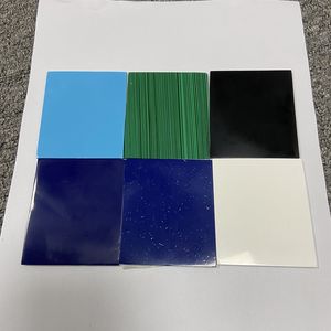 대형 사이즈 60x70x2mm 잘 연마된 파란색 검은색 흰색 빨간색 녹색 플라스틱 시트 스톤 - Product Image 2