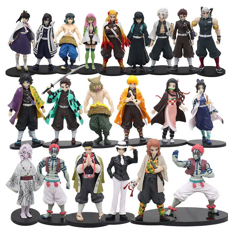 Factory Cheap Price 15cm 21 Designs Nezuko Figurine Doll Big Size Single Demon Slayer Anime Figure PVC