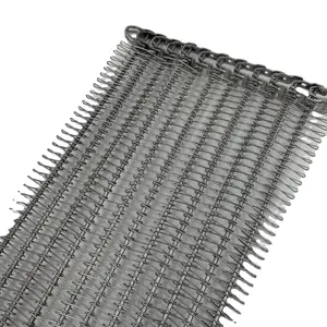 Quick-freezing cooling spiral mesh conveyor belt metal honeycomb mesh metal conveyor belt