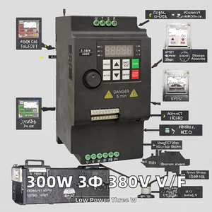 Convertisseur de fréquence triphasé à faible puissance 380V <span class=keywords><strong>300W</strong></span> V/F avec SVC pour compresseur et moteur IP20 - Product Image 2