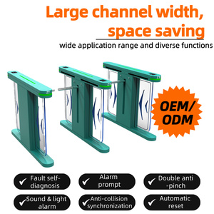 Zento ZT-600 Nhận dạng khuôn mặt kiểm soát truy cập <span class=keywords><strong>turnstile</strong></span> hệ thống thả cánh tay Thiết kế quang học 304 thép không gỉ IP54 bảo vệ - Product Image 3