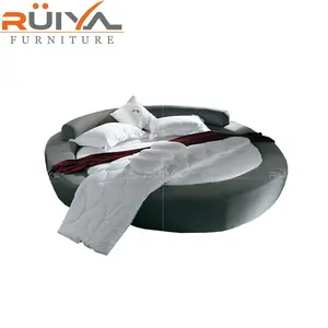 2020 Vendita calda design Moderno tessuto comodo rotante <span class=keywords><strong>letto</strong></span> rotondo <span class=keywords><strong>letto</strong></span> queen size - Product Image 1