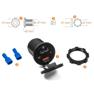 Kép <span class=keywords><strong>USB</strong></span> ổ <span class=keywords><strong>c</strong></span>ắm xe <span class=keywords><strong>USB</strong></span> ổ <span class=keywords><strong>c</strong></span>ắm QC 3.0 nhanh chóng sạ<span class=keywords><strong>c</strong></span> <span class=keywords><strong>c</strong></span>ổng loại <span class=keywords><strong>C</strong></span> PD <span class=keywords><strong>USB</strong></span> QC3.0 xe sạ<span class=keywords><strong>c</strong></span> ổ <span class=keywords><strong>c</strong></span>ắm với Vôn kế PD cho xe máy - Product Image 4