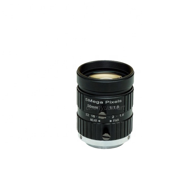 50mm F1.8 C mount 5MP HD Megapixel Industrial Lens for Machine Vision for 2/3 1/1.8 1/2 50mm 5MP C Lenses