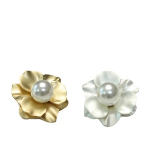 Fabricante nuevo perla flor Metal piel abrigo moda hebilla decorativa venta al por mayor botones especiales - Product Image 5