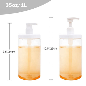 ขวดสบู่ล้างมือแชมพูโลชั่นล้างหน้าแบบใสทำจากพลาสติก300มล. 500มล. 650มล. ปรับแต่งได้ - Product Image 5