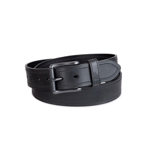 Ceinture en cuir véritable ajustable marron, en cuir de vachette, avec boucle ardillon en alliage, design solide et durable, moulage monobloc - Product Image 4