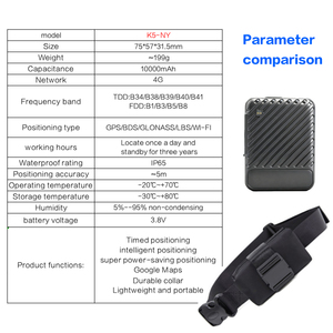<span class=keywords><strong>GPS</strong></span>/ГЛОНАСС/Beidou/WiFi/GSM/4G LTE/GPRS водонепроницаемый ошейник для отслеживания скота с защитой от замерзания, приложение для iOS/Android, LBS, для крупного рогатого скота и овец - Product Image 3