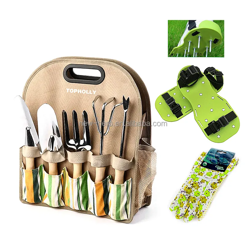 7 Stück Plant Garden Tool Set & Rasen be lüfter Spike Schuh Sandale in Garten tasche Aufbewahrung tasche Garten Geschenk Tool Kit für Frauen & Männer