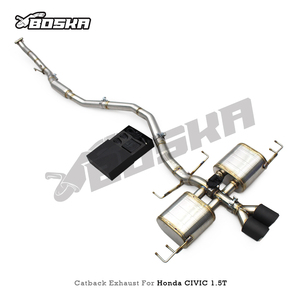 ท่อไอเสียแบบ Catback ของแท้ (OEM) พร้อมรีโมทคอนโทรล สำหรับรถยนต์ CIVIC 1.5T ปี 2016-2023 รุ่น Hatchback ระบบวาล์วทรอนิกส์ Boska  วัสดุ SUS304 - Product Image 6