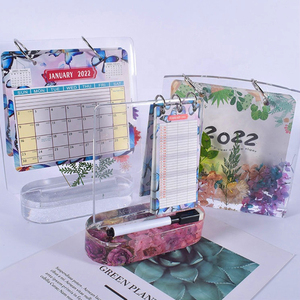 INTODIY el yapımı Jumbo takvim asılı kurulu silikon kalıp seti epoksi baz reçine not defteri kalıp ev dekorasyon için - Product Image 3