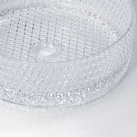 Kidoir Design Art Basin Clair Blanc Noir Lavabos Lavabo en verre trempé Lavabo à main Lavabo de salle de bain à vendre