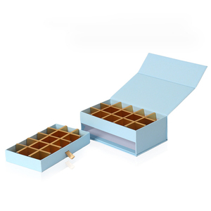 Cajas de Chocolate Pequeñas con Forro de Blíster y Logotipo Personalizado, <span class=keywords><strong>Caja</strong></span> Rectangular para Chocolate Negro con Formas - Product Image 3