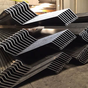 Vente directe d'usine, prix bas, palplanches en acier galvanisé en forme de U avec services de soudage et de découpe, grades S235/S355 - Product Image 1