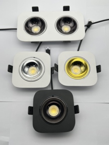 Luz LED Empotrable de Techo COB 2x10W, 3CCT, RA90, Aislada, CA 85-265V, Recorte de <span class=keywords><strong>220mm</strong></span>, Modelo DL 2x10W 3CCT - Product Image 5