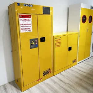 Armoire chimique d'alarme d'humidité de température inflammable et résistante à la corrosion de stockage de laboratoire