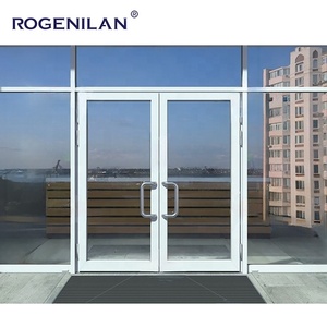 Portes battantes commerciales personnalisables Rogenilan, fabriquées en Chine, résistantes aux impacts des ouragans, pour les devantures <span class=keywords><strong>de</strong></span> magasins - Product Image 4
