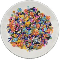 1KG de paillettes en argile polymère à thème spatial, astronautes, planètes et étoiles à cinq branches pour accessoires de slime DIY
