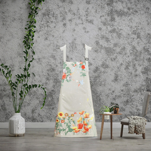 Touchhealthy Lot de 3 tabliers classiques à motif floral avec poche, pour femmes, en toile de polyester écologique, imperméables et ajustables - Product Image 3
