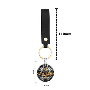 Porte-clés Viking en alliage de zinc avec pendentif animal, cadeau unisexe, breloque - Product Image 3