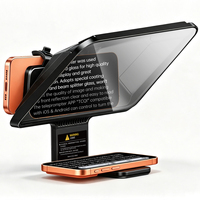 Lensgo Tcoi 10P Téléprompteur pour tablette, ordinateur portable, smartphone, caméra, Bluetooth, téléprompteur portable, streaming en direct, enregistrement vidéo