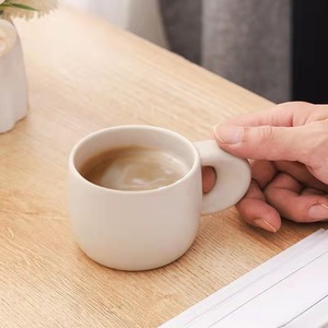 Copo de cerâmica personalizado coreano de 200 ml, xícara de cerâmica estilo coreano, xícara de café personalizada, bonito, caneca de gelo, barriga, copos - Product Image 4