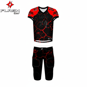 Uniforme de football Uniforme de football américain en sergé pour adulte par sublimation universitaire Uniforme de football américain de haute qualité - Product Image 1