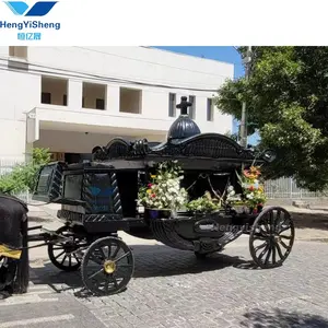 Novo cavalo-Drawn Hearse Hearse especial para indústria fúnebre/Wonderful Horse Trailer Hearse/Luxury Horse Hearse Fabricante