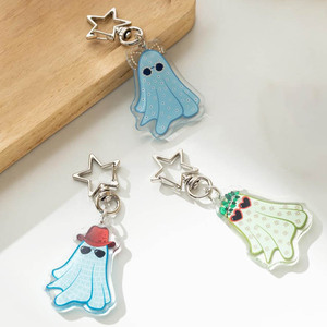 Personalized Cartoon Keychains Custom Logo Printed Acrylic and Clear Plastic