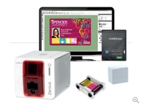 Imprimante de cartes PVC automatique Zenius la plus fiable, petite et élégante, pour cartes d'identité en plastique, impression recto simple - Meilleures ventes