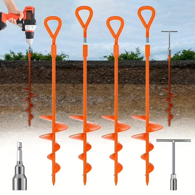 OEM Custom Size Steel Ground Anchor Heavy Duty Tent Fixing Anchor for Outdoor Use