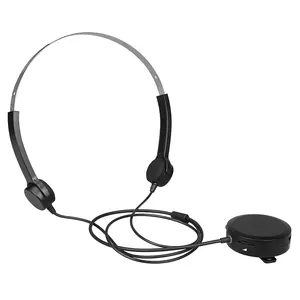 Cuffie a conduzione ossea cuffie cablate Pick-up audio AUX IN nero