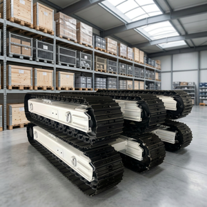 High Strength <strong>Walking</strong> Frame Undercarriage Crane Bulldozer <strong>Track</strong> Steel Chassis Crawler with 1 Year Warranty - Product Image 1
