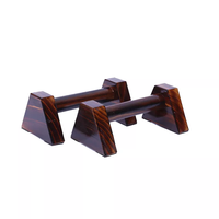 Barres de pompes en bois massif ZJFIT P-153 avec base antidérapante et poignées ergonomiques pour entraînement de force, parallettes et stations de dips (taille personnalisable)