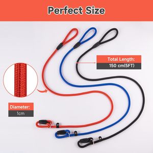 Guinzaglio per cani con corda pesante 6 piedi, guinzaglio da 1/2 "in Nylon spesso per animali domestici, manico morbido imbottito al guinzaglio per cani di taglia media - Product Image 2