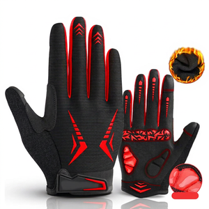 Servicio OEM, Guantes de Ciclismo de Cuero de Alta Calidad con Dedos Completos, Color y Logotipo Personalizados para Ejercicio en Gimnasio y Fitness - Product Image 1