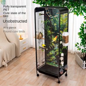 Xuanfeng büyük ölçekli şeffaf ekolojik kafes kabine tarzı manzara papağan kafes kuşlar için katı Metal tasarım villa için - Product Image 3