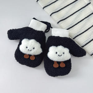 Nouveau dessin animé enfants gants bébé garçons filles hiver chaud suspendus cou mitaines pour 1-7 ans - Product Image 6