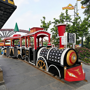 รถไฟเหล็กสำหรับเด็ก ได้รับการรับรองมาตรฐาน CE รับประกัน 12 เดือน สำหรับสวนสนุกและห้างสรรพสินค้า พร้อมราง - Product Image 1