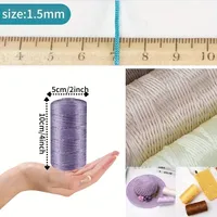 Corde à glace en viscose légère 1.5mm à tricoter au crochet corde de coton bricolage macramé fil de glace en polypropylène