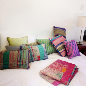 ปลอกหมอน Kantha ทำด้วยมือ - Product Image 1