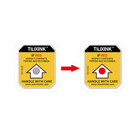 Indicateur d'inclinaison XINKE – Autocollants thermiques anti-choc et anti-inclinaison à bas prix pour emballages alimentaires – Autocollants à gratter