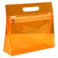 Sacs cosmétiques à fermeture éclair en PVC holographique durable avec logo personnalisé pour la papeterie et les trousses à crayons